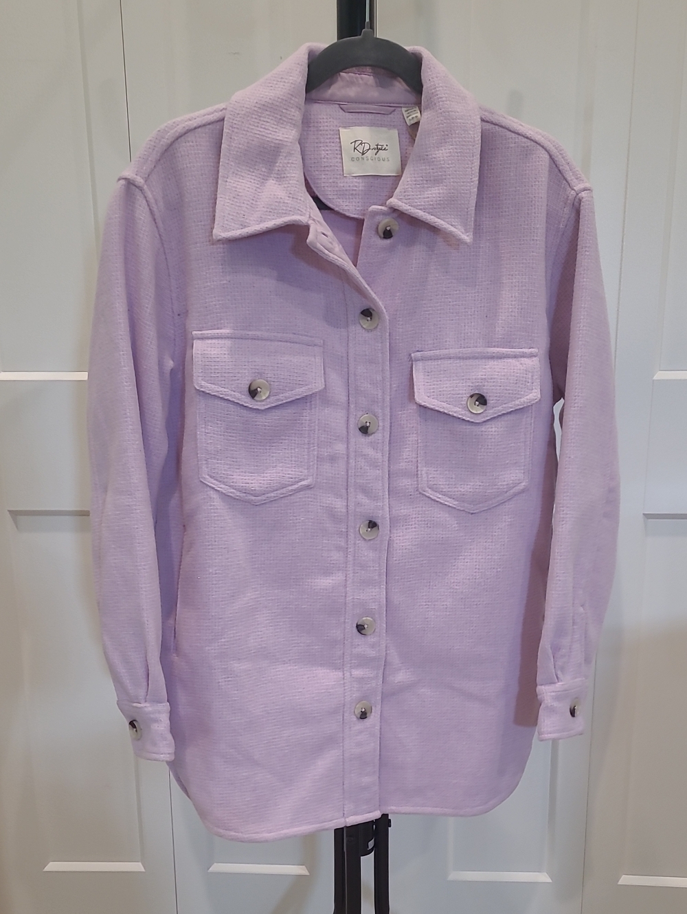 RD Style Conscious Kylie Shacket In Pale Orchid NWT